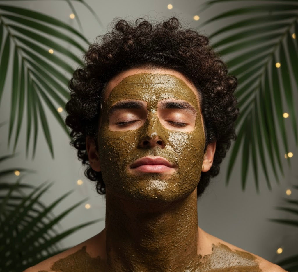 Herbal Face/Hair Mask: Ayurvedic Detox Mask for Face & Hair with Amla, Tulsi & Gotu Kola