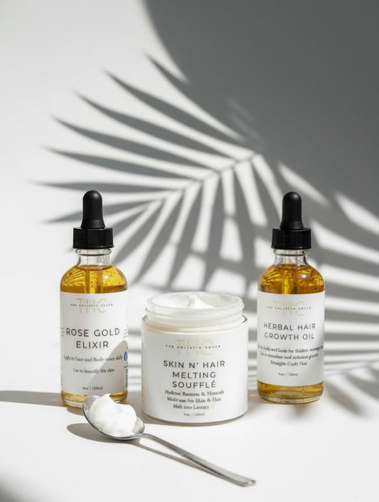 The Sacred Glow Ritual: Complete Head-to-Toe Hair & Skin Transformation Set